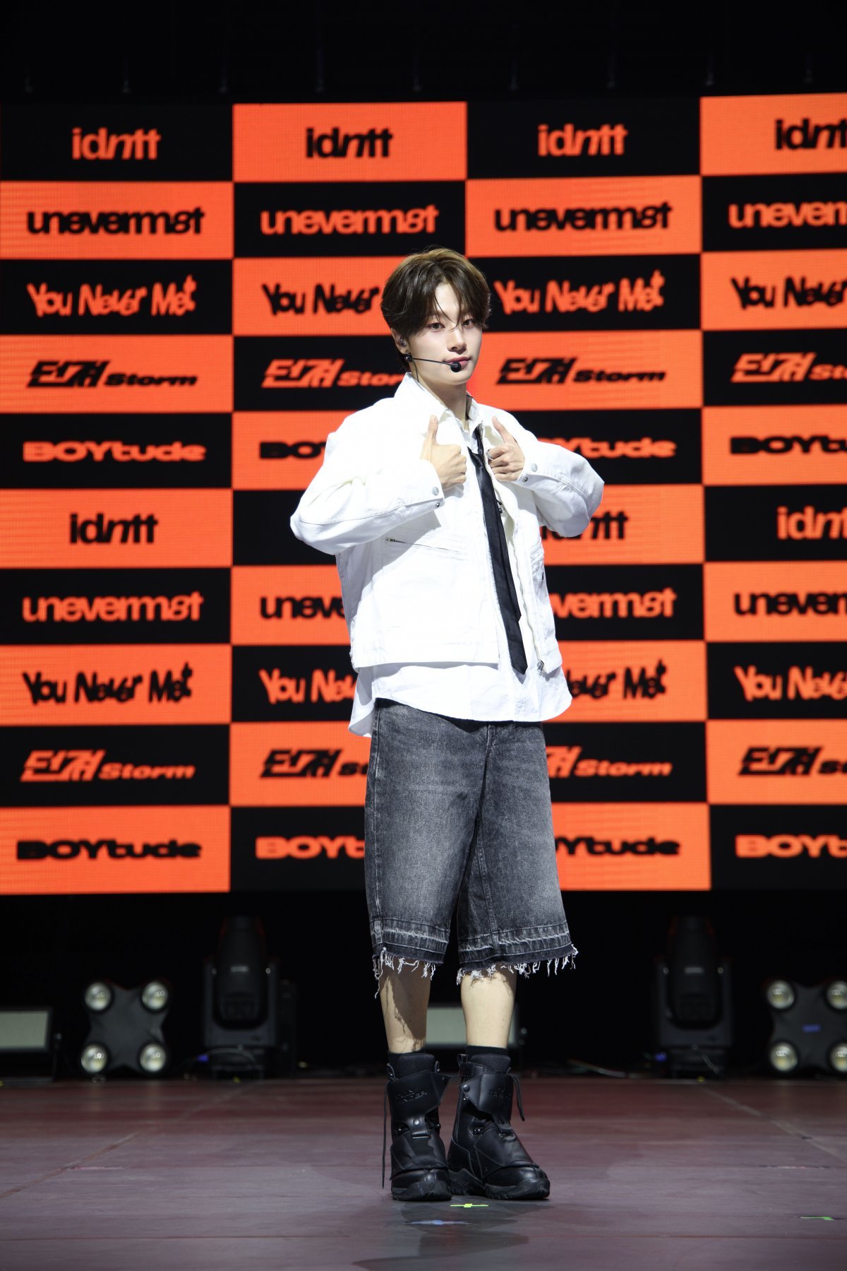 아이덴티티 첫 유닛 ‘유네버멧’으로 데뷔한 멤버 남지운은 유닛 체제를 통한 다양한 매력을 예고하며 팬들과의 새로운 시도를 약속했다. 사진제공|모드하우스