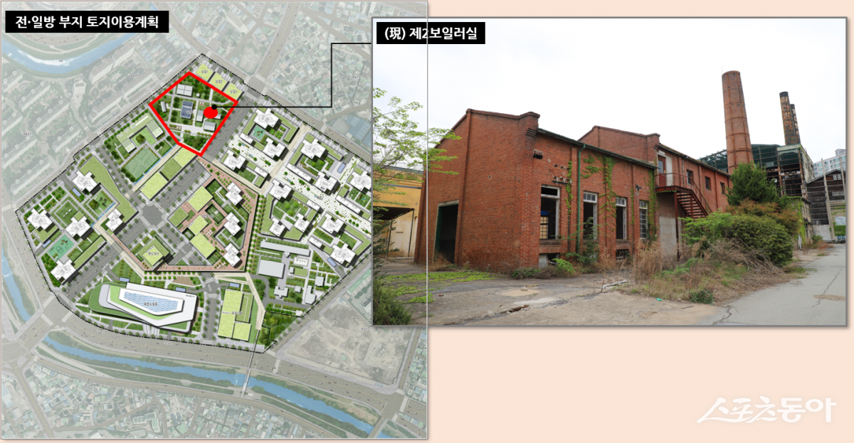 전일방 부지 토지이용계획. 사진제공=광주광역시청