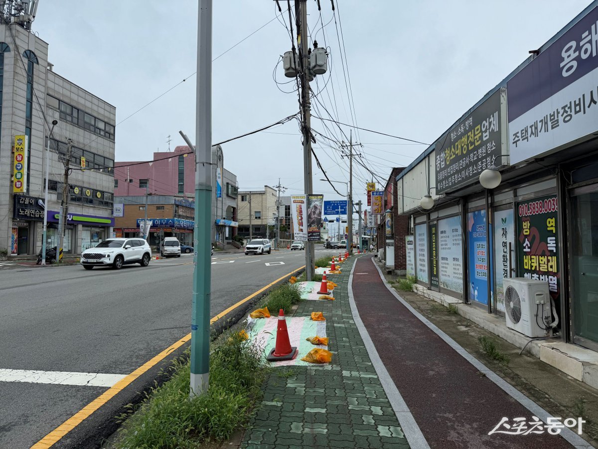 구)경찰서사거리~용해지구삼거리. 사진제공=목포시
