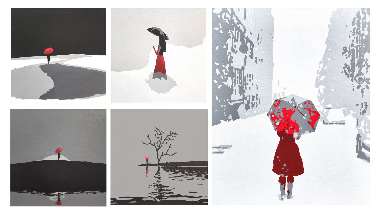 지구 온난화의 경각심 메시지가 담긴 솔드아웃 작품들