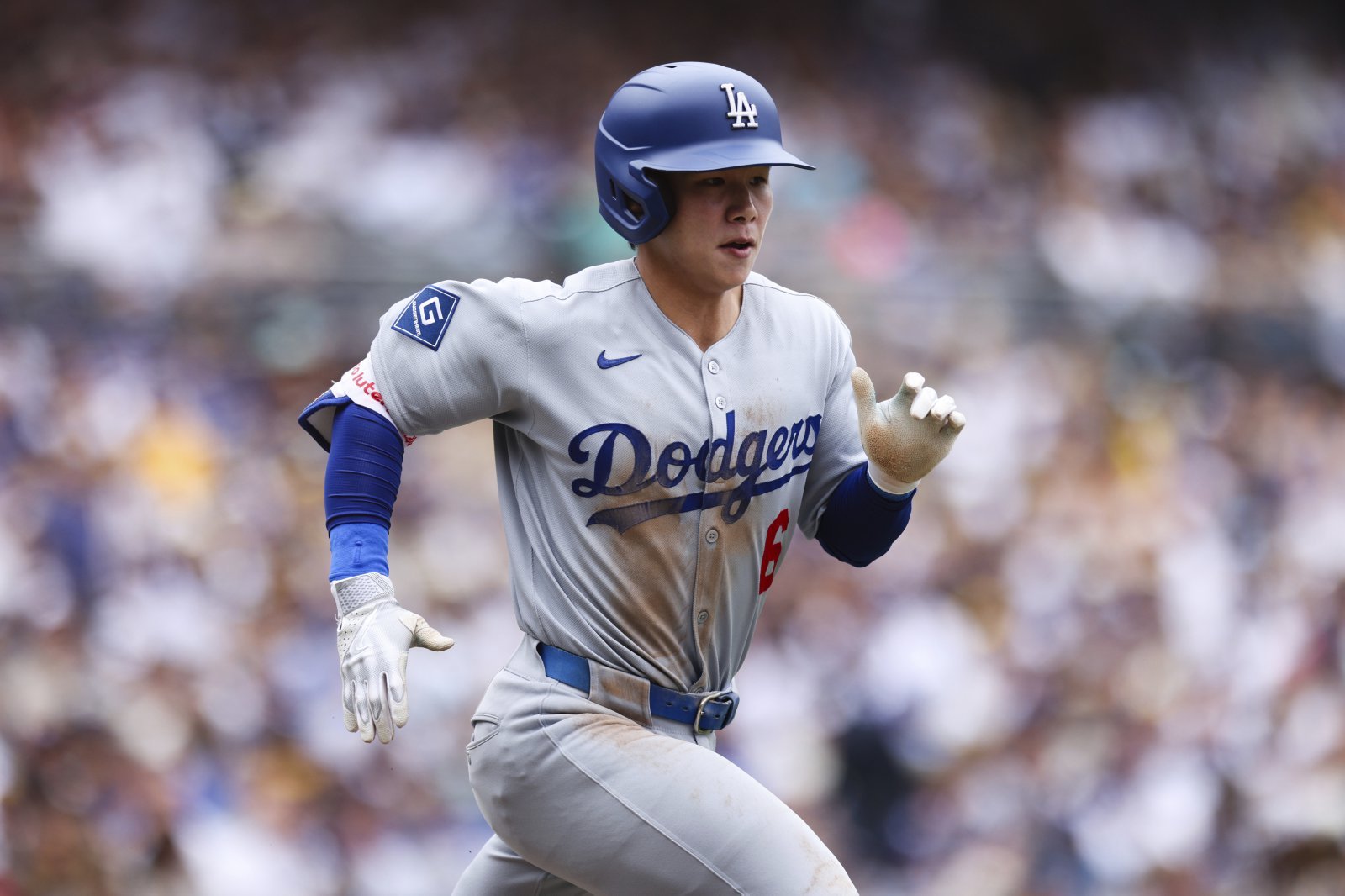 28일(한국시간) 신시내티 레즈와 홈경기에서 손흥민과 만남이 기대되는 LA 다저스 김혜성. AP뉴시스