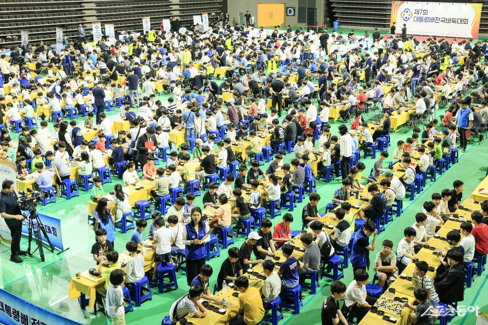 참가자들로 가득 매워진 제7회 대통령배 전국 바둑대회 행사장 모습. 사진제공｜화성시