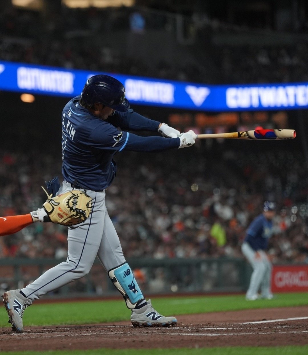 탬파베이 김하성은 17일(한국시간) 오라클파크에서 열린 ‘2025 메이저리그(MLB)’ 샌프란시스코전에서 6번타자 유격수로 선발출전해 4타수 1안타 1도루를 기록했다. 사진출처|MLB KOREA 공식 SNS