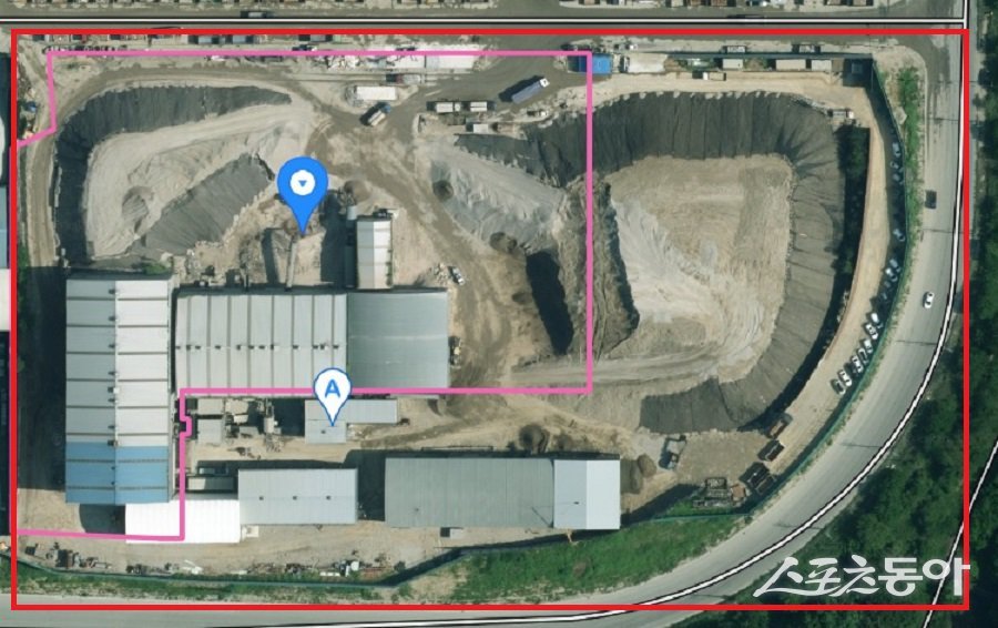 인천광역시 서구 오류동 1524-4번지 외 2필지에 위치한 S업체 항측 최근. 사진제공|다음지도