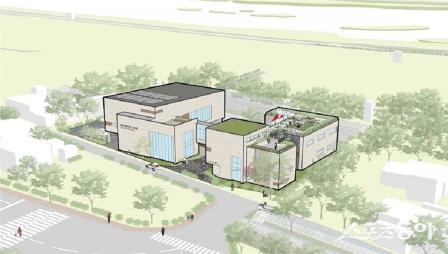 강원특별자치도(도지사 김진태)는 지난 18일 ‘도 노인회관 신축 설계공모’ 최종 당선작으로 ㈜건축사사무소 유덕건축의 작품을 선정했다(노인회관 조감도). 사진제공|강원도