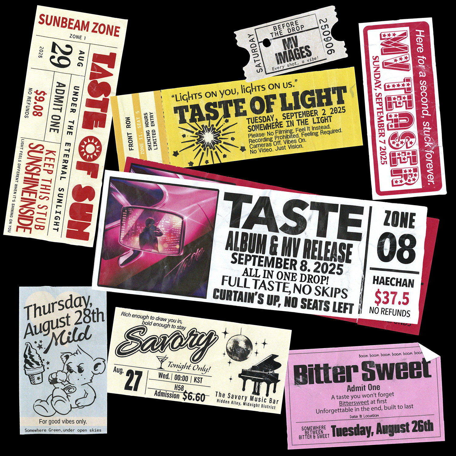 NCT 해찬이 첫 솔로 앨범 ‘TASTE’ 스케줄 포스터를 공개하며 본격 솔로 활동에 돌입한다. 11곡이 수록된 정규 1집은 다음달 8일 발매 예정이다. 사진제공|SM엔터테인먼트