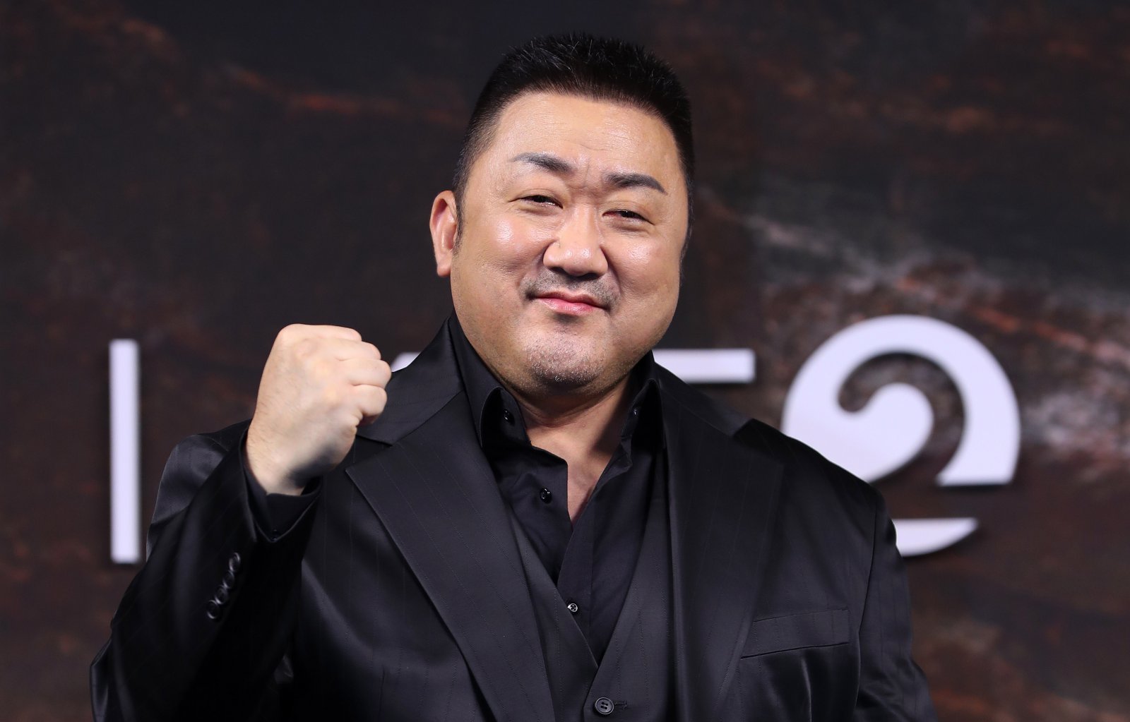 [서울=뉴시스] 김혜진 기자 = 배우 마동석이 20일 오전 서울 중구 앰버서더 서울 풀만 호텔에서 디즈니+ ‘트웰브’ 제작발표회에서 포즈를 취하고 있다. 2025.08.20. jini@newsis.com