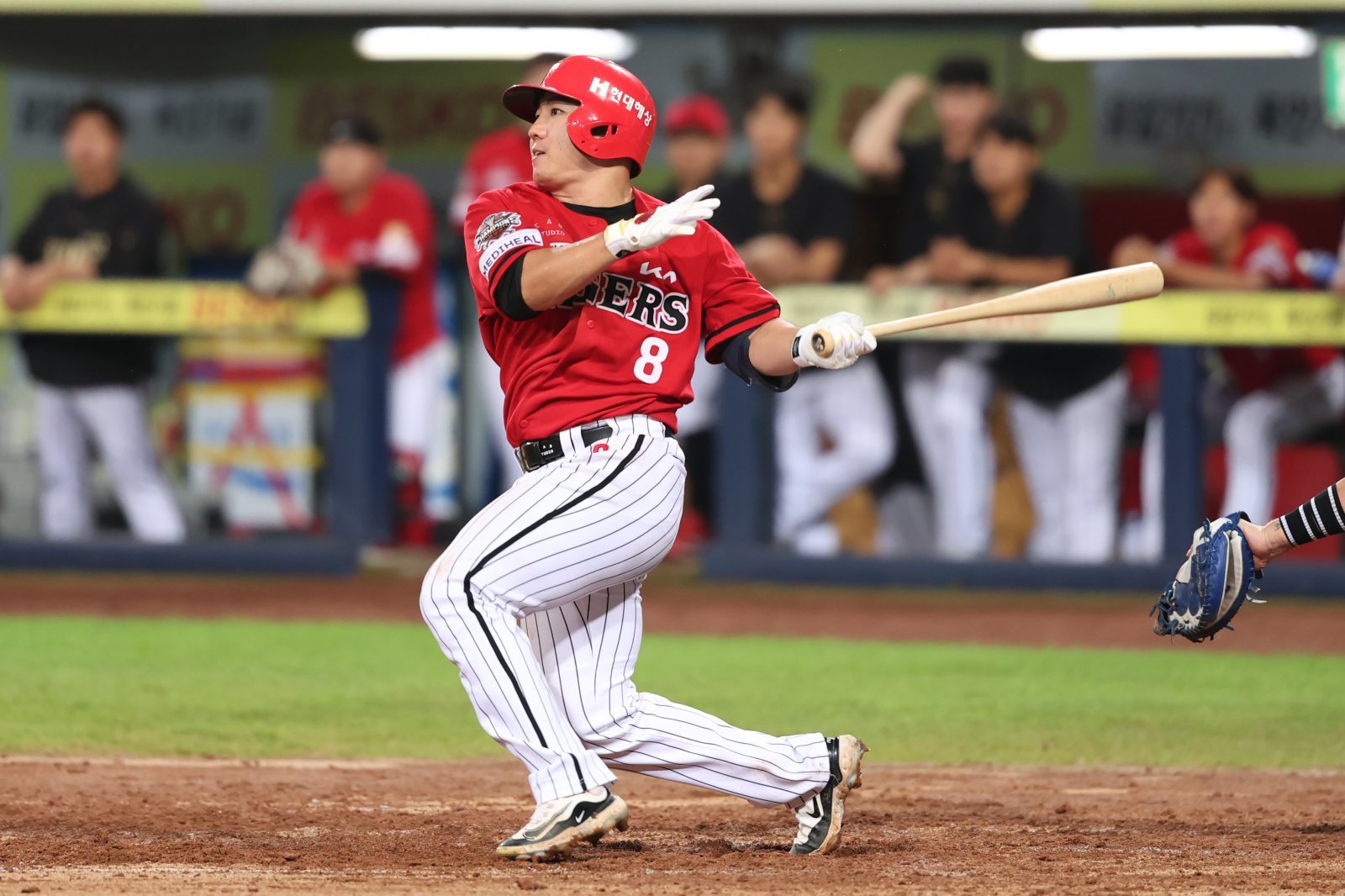 KIA 이창진은 19일 광주 키움전에서 9회초 수비 도중 왼쪽 정강이를 다쳤다. 그는 20일 병원검진 결과 왼쪽 발목 인대 손상 진단을 받았다. 2주 뒤 병원 재검진에 나설 계획이다. 사진제공|KIA 타이거즈