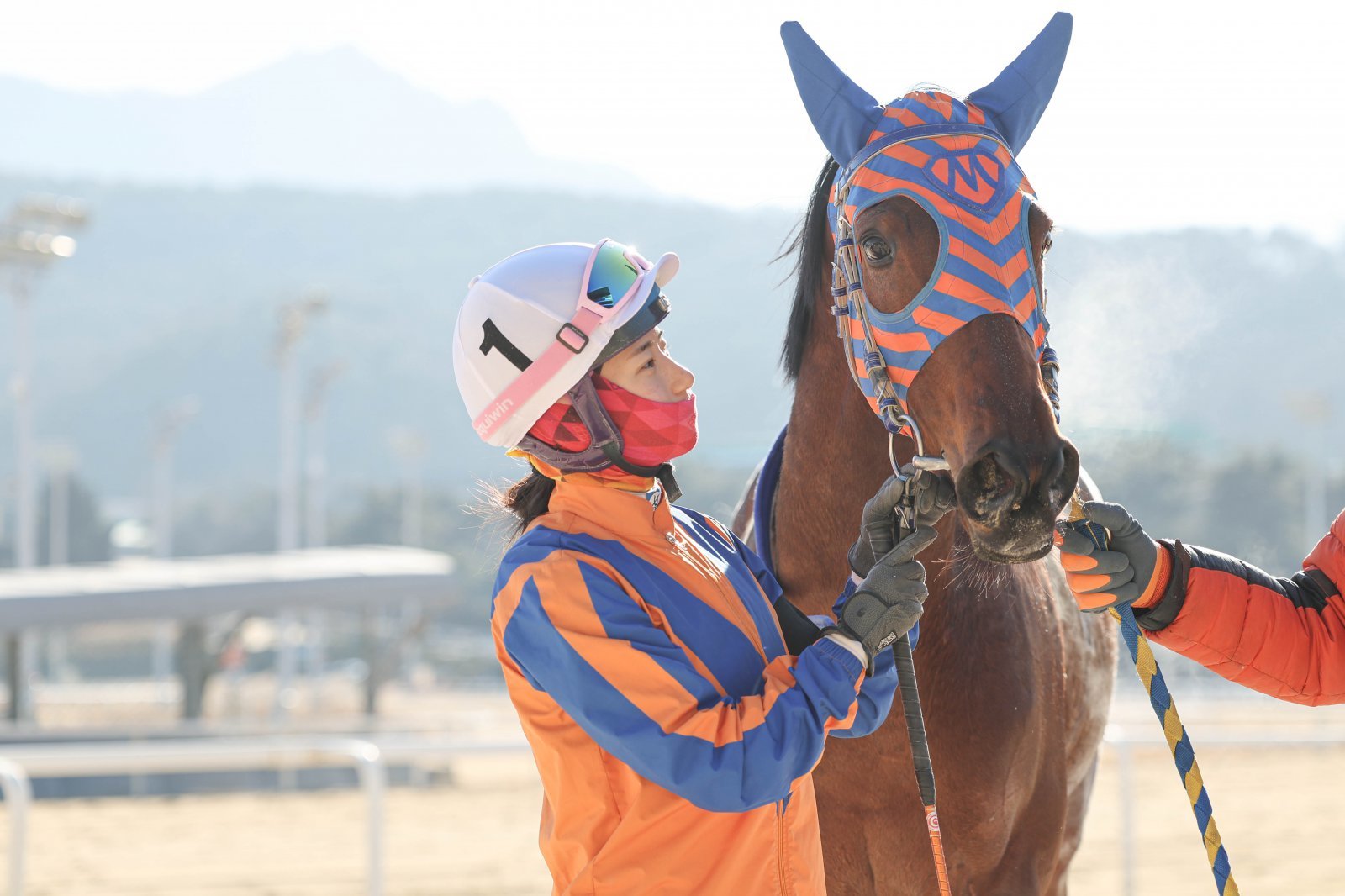 마이티젬의 자마 마이티러브와  김태희 기수.
