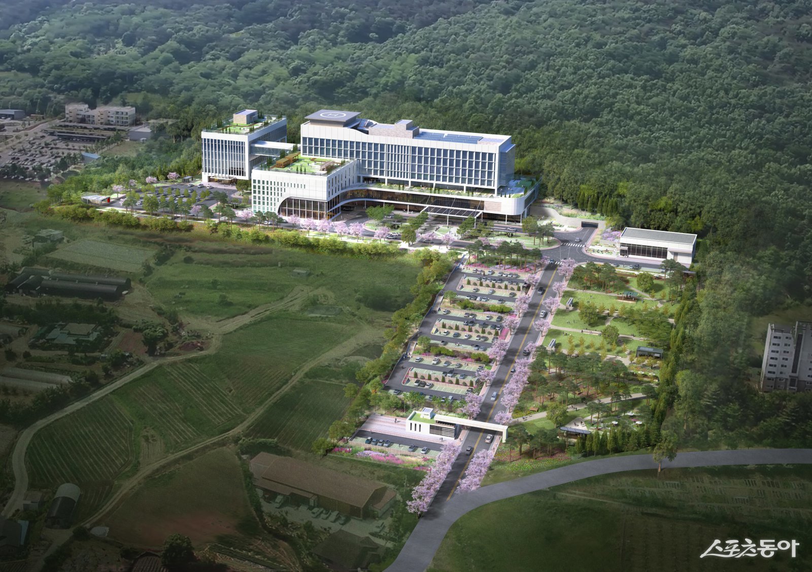 충남도가 220만 도민과 14만 경찰의 의료복지 향상을 위해 추진한 아산 경찰병원 건립사업이 20일 기획재정부 주관 ‘2025년 제8차 재정사업평가위원회’에서 예비타당성조사를 최종 통과했다(조감도). 사진제공|충남도