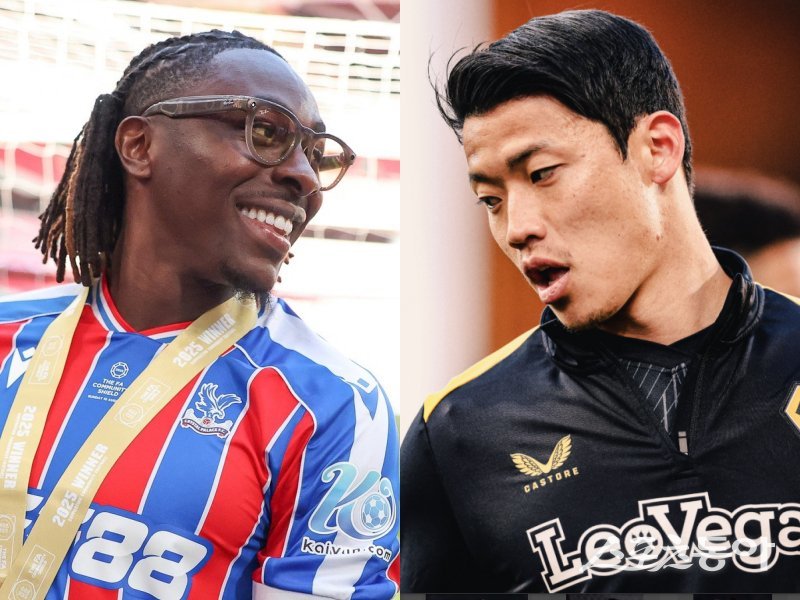 크리스탈 팰리스가 에베레치 에제(왼쪽)의 대체자로 황희찬을 염두에 두고 있다. 사진출처|크리스탈 팰리스·울버햄턴 페이스북