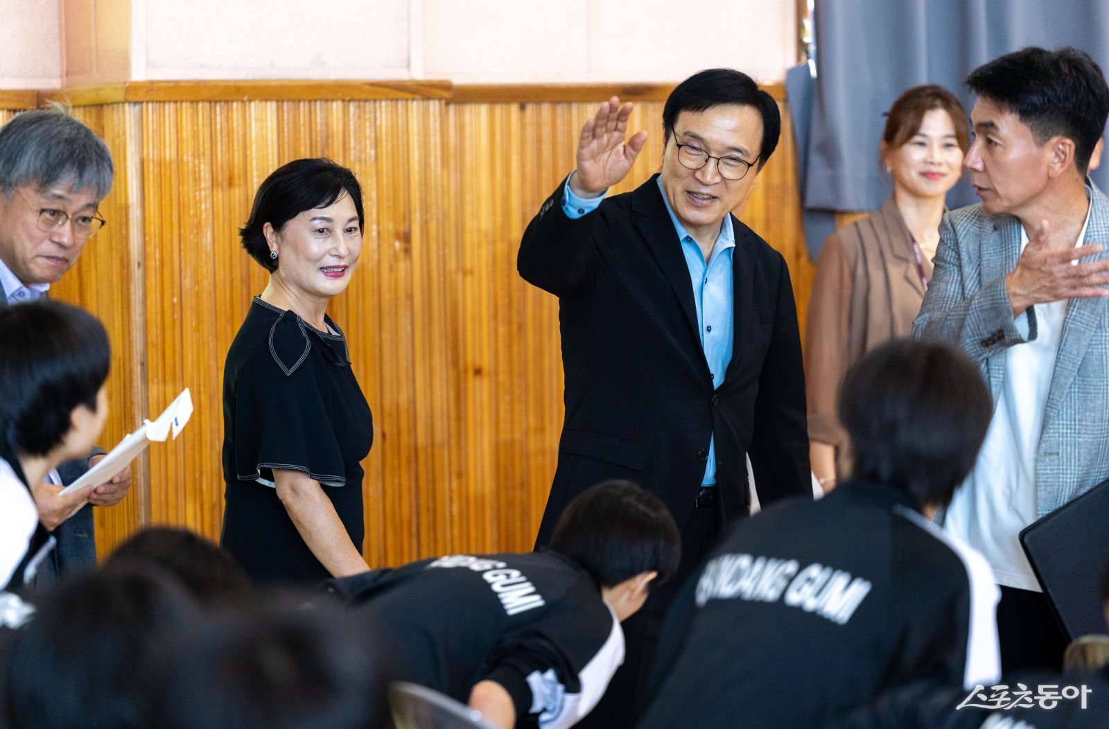 경기도교육청(교육감 임태희)은 지난 22일 분당구미중학교(교장 박금순)에서 여자 농구부 창단식을 개최했다. 사진제공|경기도교육청