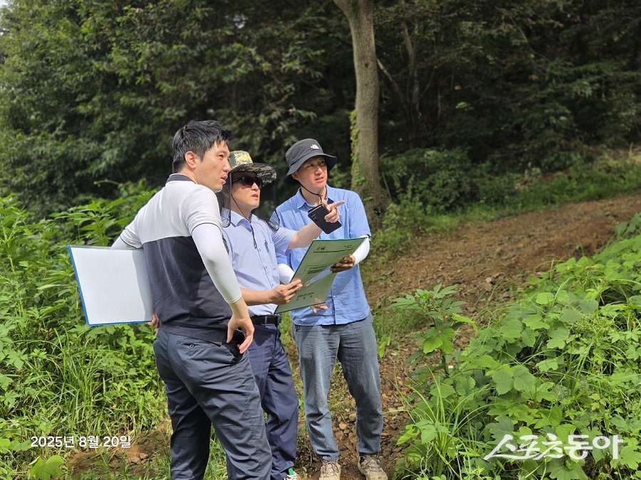 김포시, 산사태취약지역을 점검하고 있다. 사진제공｜김포시청