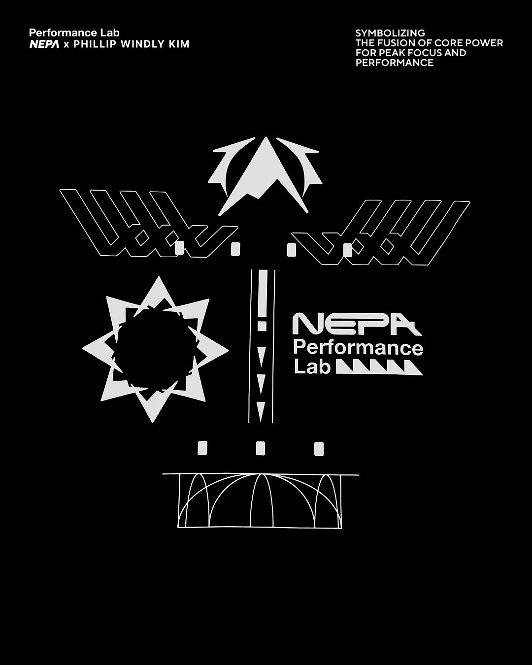 네파 X 필립킴 콜라보레이션 그래픽 이미지