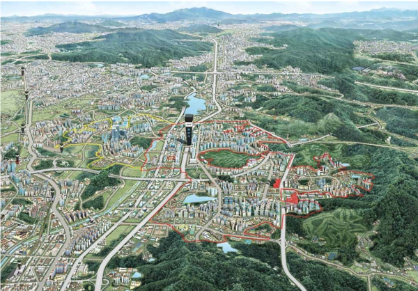 한국토지주택공사가 추진 중인 ‘동탄 2단계 택지개발 조성사업’.