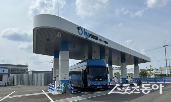 구미공단수소충전소 전경. 사진제공ㅣ구미시