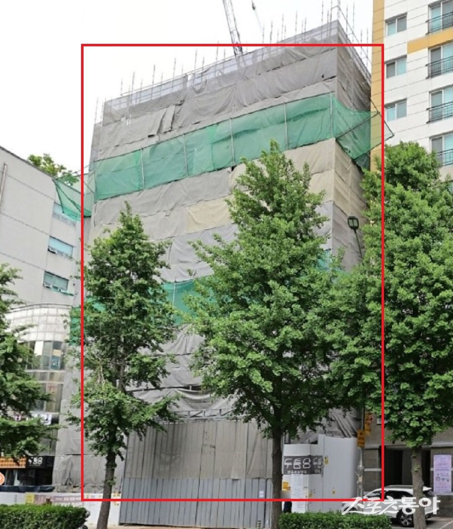 인천 미추홀구 주안동 173-7번지 일대의 한 메디컬빌딩 신축공사 현장에서 작업자 1명이 추락해 숨지는 사고가 발생했다. 사진제공|공익 제보자