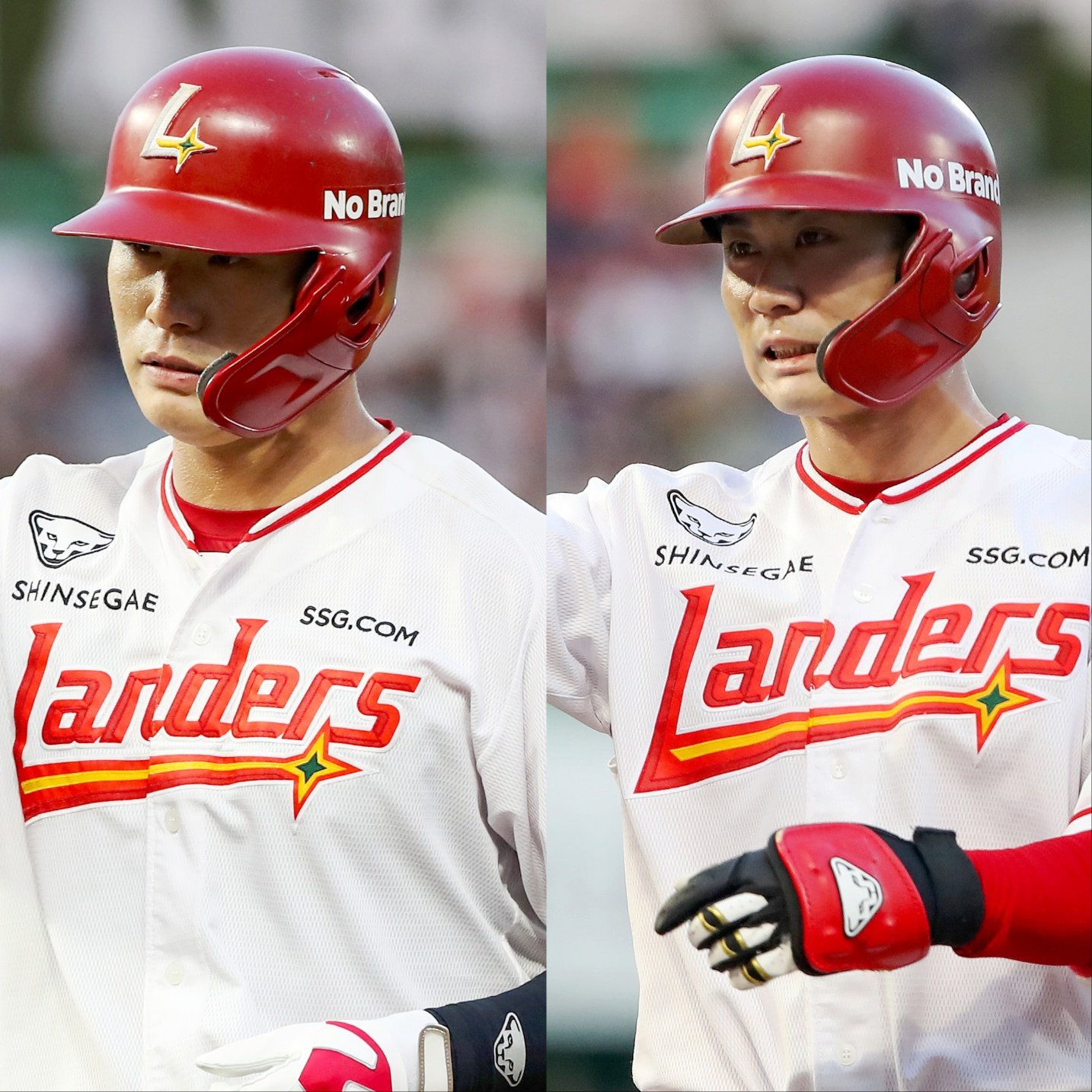 SSG 늦깎이 유망주 류효승(왼쪽)과 안상현은 활약상을 이어가며 팀의 순위 경쟁에 보탬이 되고 있다. 사진제공|SSG 랜더스