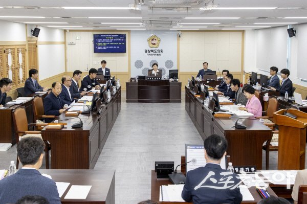 경상북도의회 기획경제위원회 회의가 진행되고 있다. 사진제공 ㅣ 경북도의회