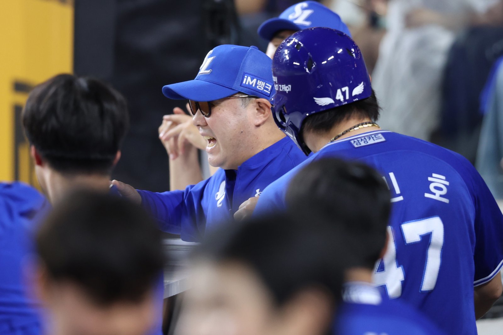 삼성은 지난달 15일부터 승률 1위를 기록하며 8월을 마무리했다. 박진만 감독(가운데)의 미팅 이후 선수단은 각성하며 분위기를 끌어올렸다. 사진제공|삼성 라이온즈