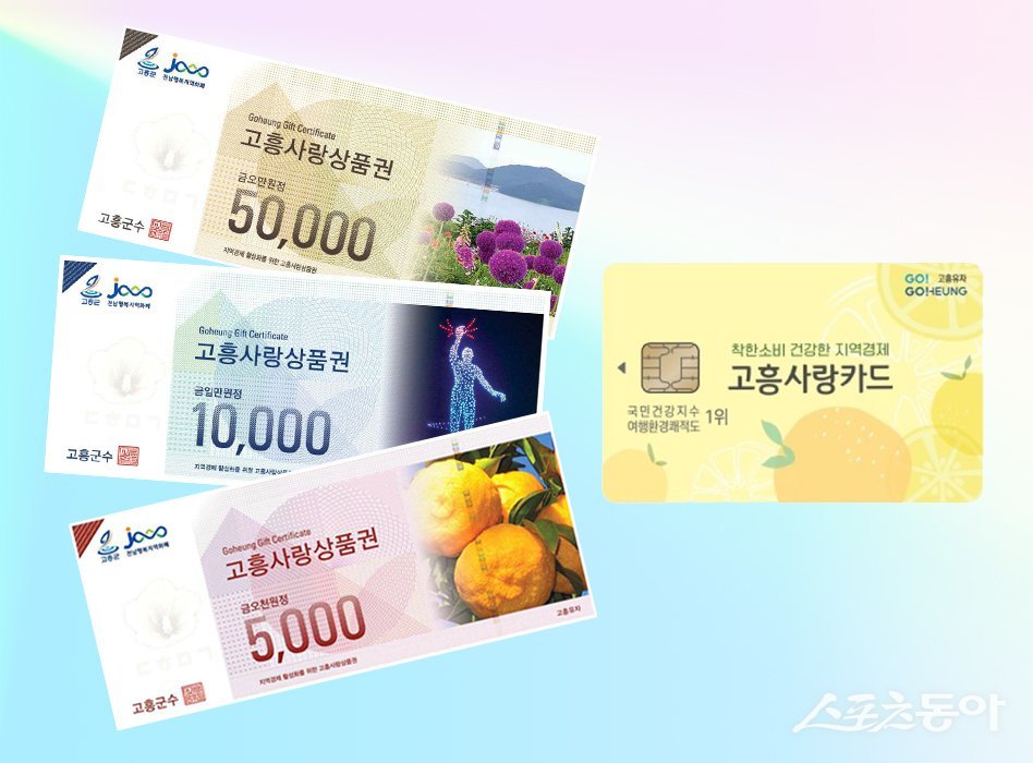 고흥사랑상품권. 사진제공=고흥군
