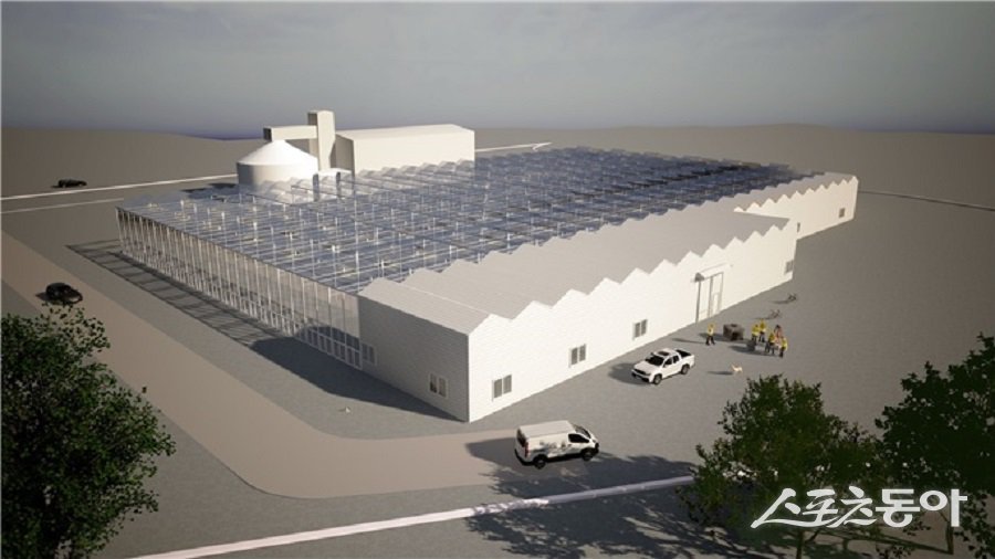 인천광역시가 지방소멸 위기 극복을 위해 추진 중인 ‘지방소멸대응기금 투자사업’이 올해 하반기 준공과 운영을 앞두고 본격적인 성과를 내고 있다(옹진 미래산업 스마트팜 조성사업 조감도). 사진제공|인천시