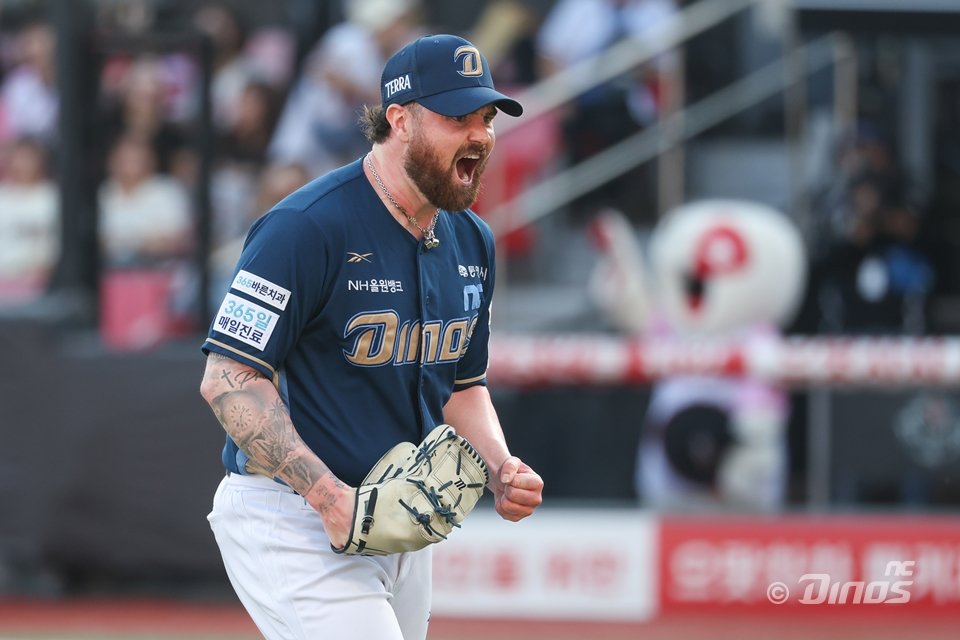 NC 로건은 후반기 등판한 8경기 중 절반인 4경기에서 5회를 채우지 못하고 마운드를 내려왔다. 그의 부진이 길어지면서 팀은 선발진 운영에 어려움을 겪고 있다. 사진제공｜NC 다이노스