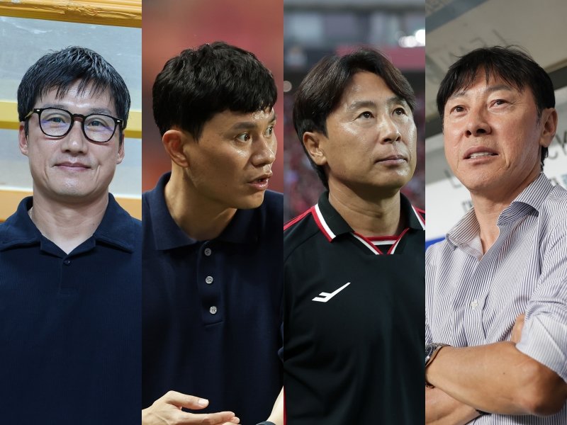 K리그1 정규리그가 5경기 남은 가운데, 파이널A에 오르기 위한 중위권 팀들의 경쟁이 치열하다. 광주와 강원은 공격력이 부족하고, 서울과 울산은 수비력이 떨어져 걱정이 크다. 광주 이정효 감독, 강원 정경호 감독, 서울 김기동 감독, 울산 신태용 감독(왼쪽부터). 사진제공|한국프로축구연맹