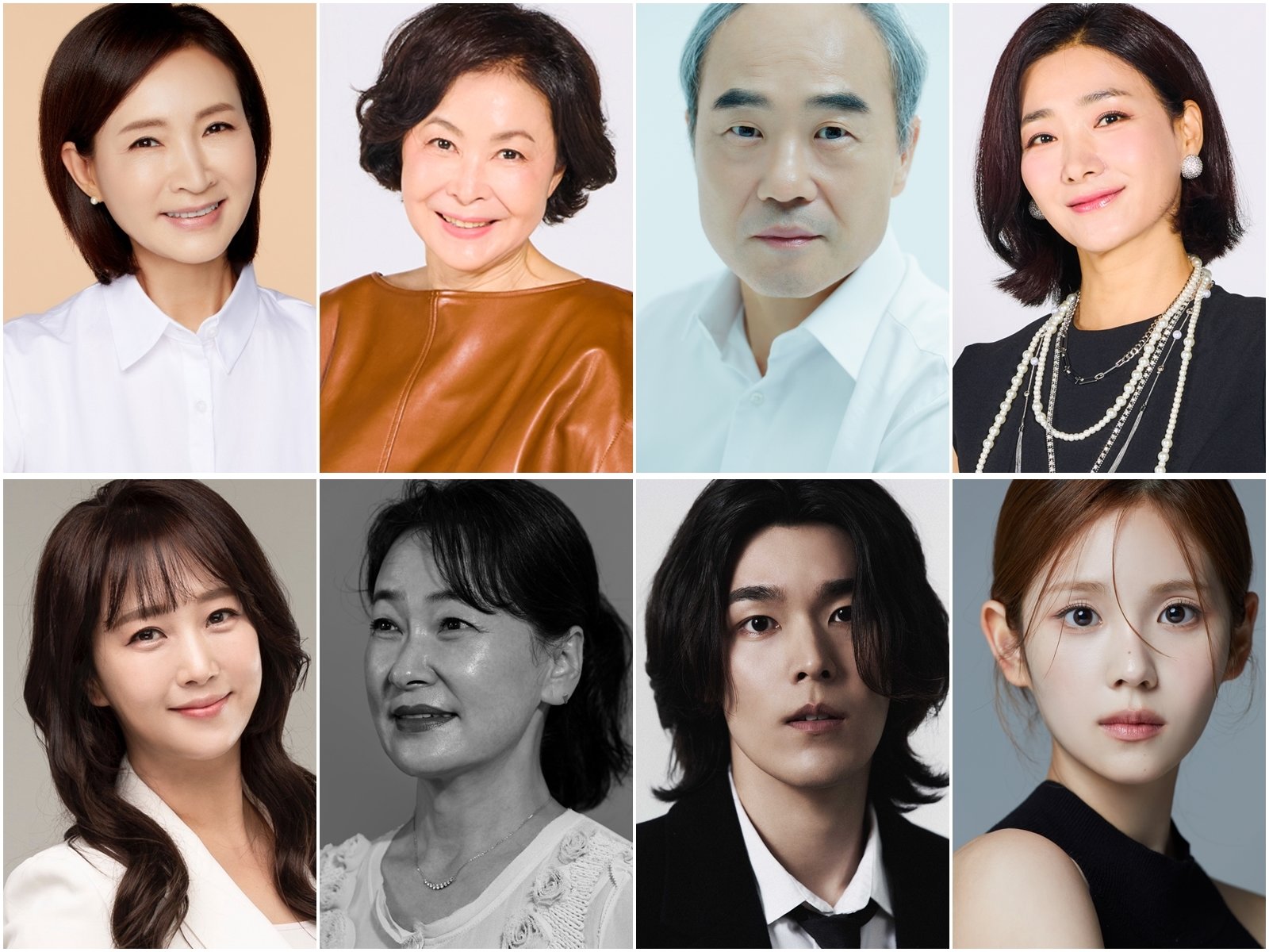 사진 제공: 정애리(기억컴퍼니), 금보라(KBS 1TV ‘마리와 별난 아빠들’), 강신일(브라도엔터테인먼트), 박현정(KBS 1TV ‘마리와 별난 아빠들’), 조향기(체리쉬빌리지), 윤미향(연극 ‘세 사람’), 김영재(빅스마일엔터테인먼트), 이지연(FNC엔터테인먼트)