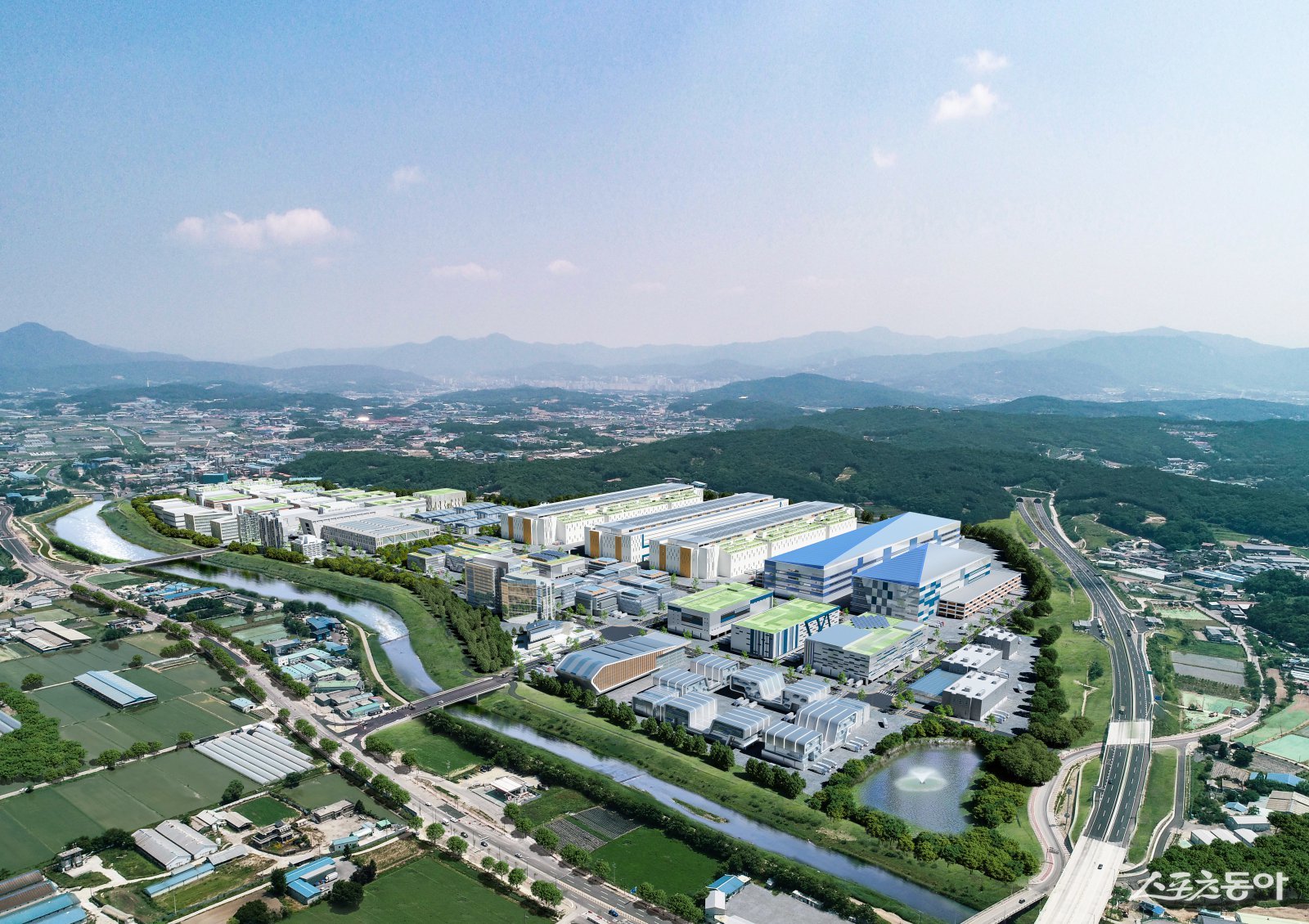 경기주택도시공사(GH)는 지난 4일 양주 은남일반산업단지 내 산업시설용지 11필지를 신규 공급한다고 밝혔다(양주 은남산단 조감도). 사진제공｜경기주택도시공사