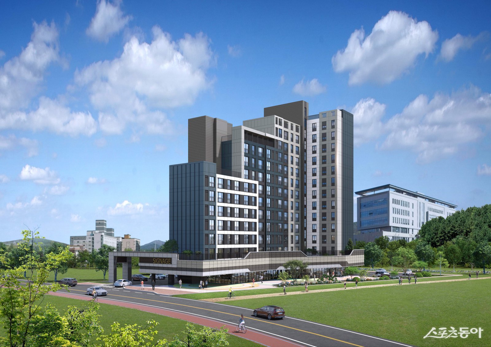 고흥군에 조성 예정인 전남형 만원아파트 조감도. 사진제공=전남도