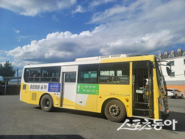 귀중한 생명을 구한 김상문 기사가 근무하는 청도버스 차고지. 사진ㅣ나영조 기자