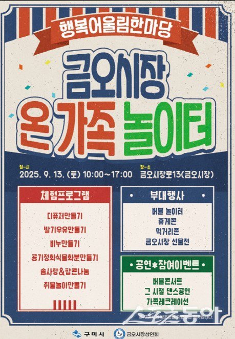 구미시 ‘2025년 고향시장 행복어울림마당’ 포스터. 사진제공ㅣ구미시