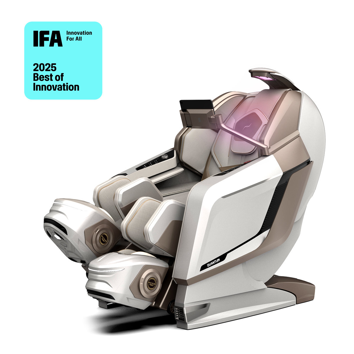 IFA 2025 ‘이머징 테크’ 부문 혁신상을 수상한 ‘퀀텀 AI뷰티캡슐’. 사진제공|바디프랜드