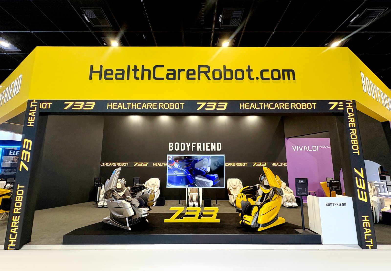 ‘국제가전박람회(IFA) 2025’ 피트니스 앤 디지털 헬스홀에 마련한 바디프랜드 부스. 사진제공|바디프랜드