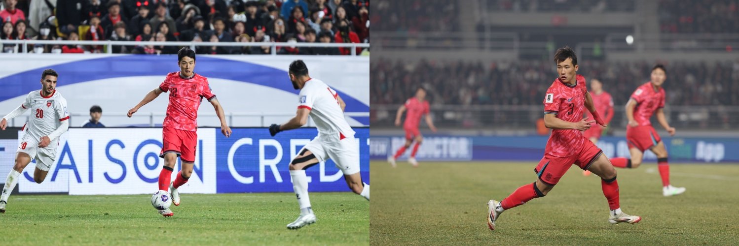 축구국가대표팀에 윙백은 취약 포지션이었지만 최근 시험대에 오른 선수들이 잇달아 좋은 활약을 펼치고 있다. 주전경쟁이 뜨거운 가운데 일단은 오른쪽은 설영우, 왼쪽은 이태석(왼쪽부터)이 앞서나가고 있다. 사진제공│대한축구협회