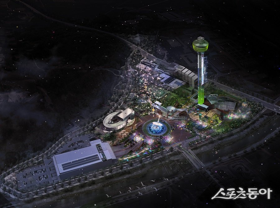 충청남도는 지난 12일 ‘2025∼2026 충남 방문의 해’를 맞아 홍성과 아산에 야간경관 명소를 조성하고 새로운 관광 콘텐츠를 선보인다고 밝혔다(탄소중립 기반 환경공원 모습). 사진제공|충남도