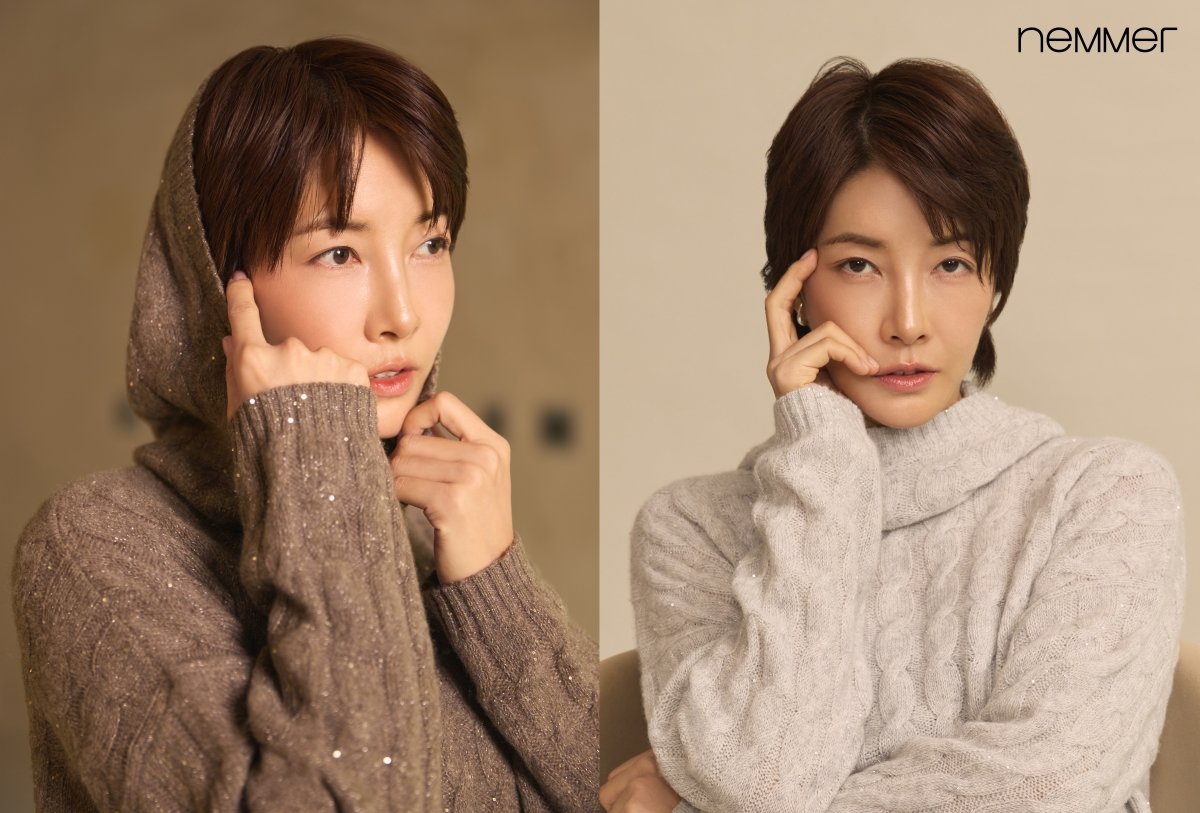 배우 진서연이 모델로 나선 롯데홈쇼핑 패션 PB ‘네메르’. 사진제공|롯데홈쇼핑