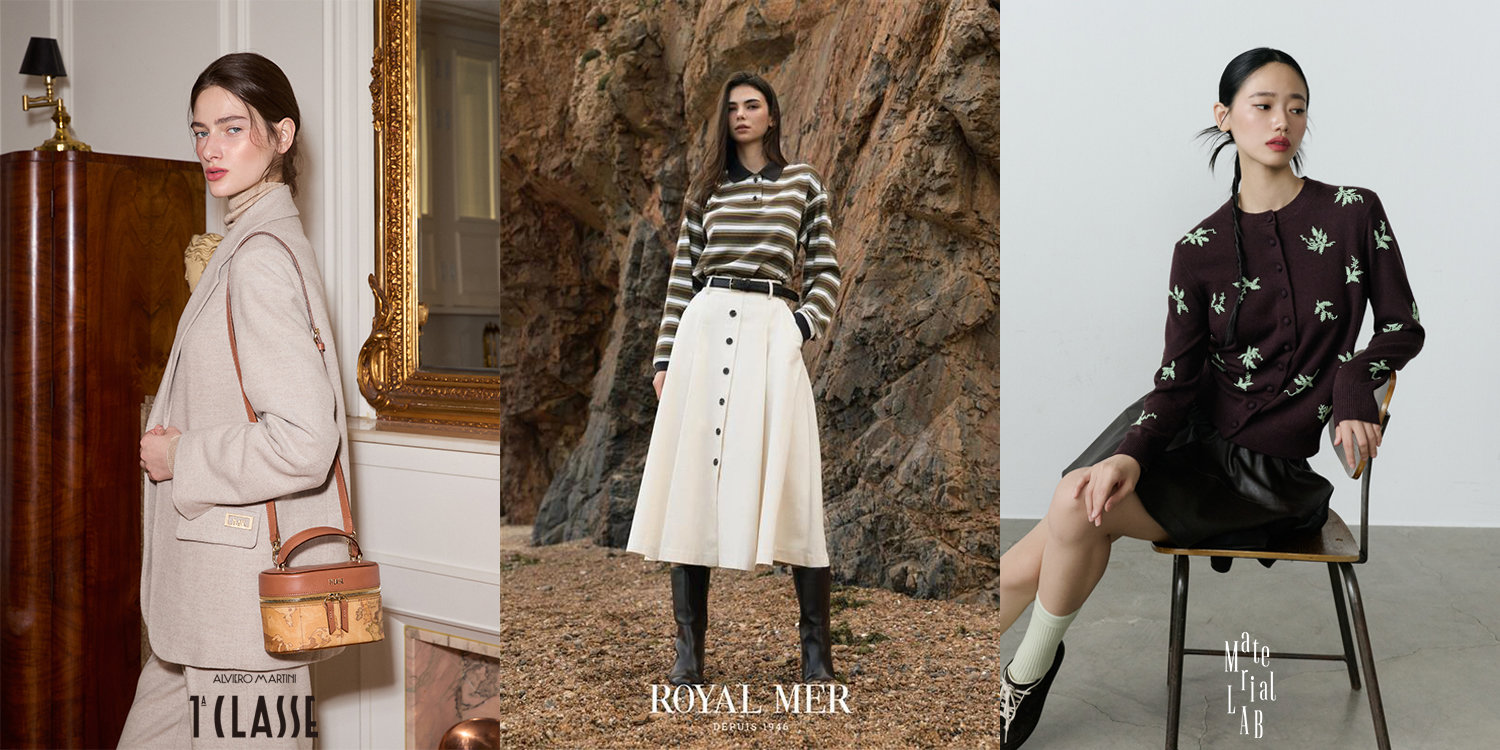 현대홈쇼핑이 선보인 프랑스 프리미엄 니트 브랜드 ‘로얄메르’. 사진제공|현대홈쇼핑