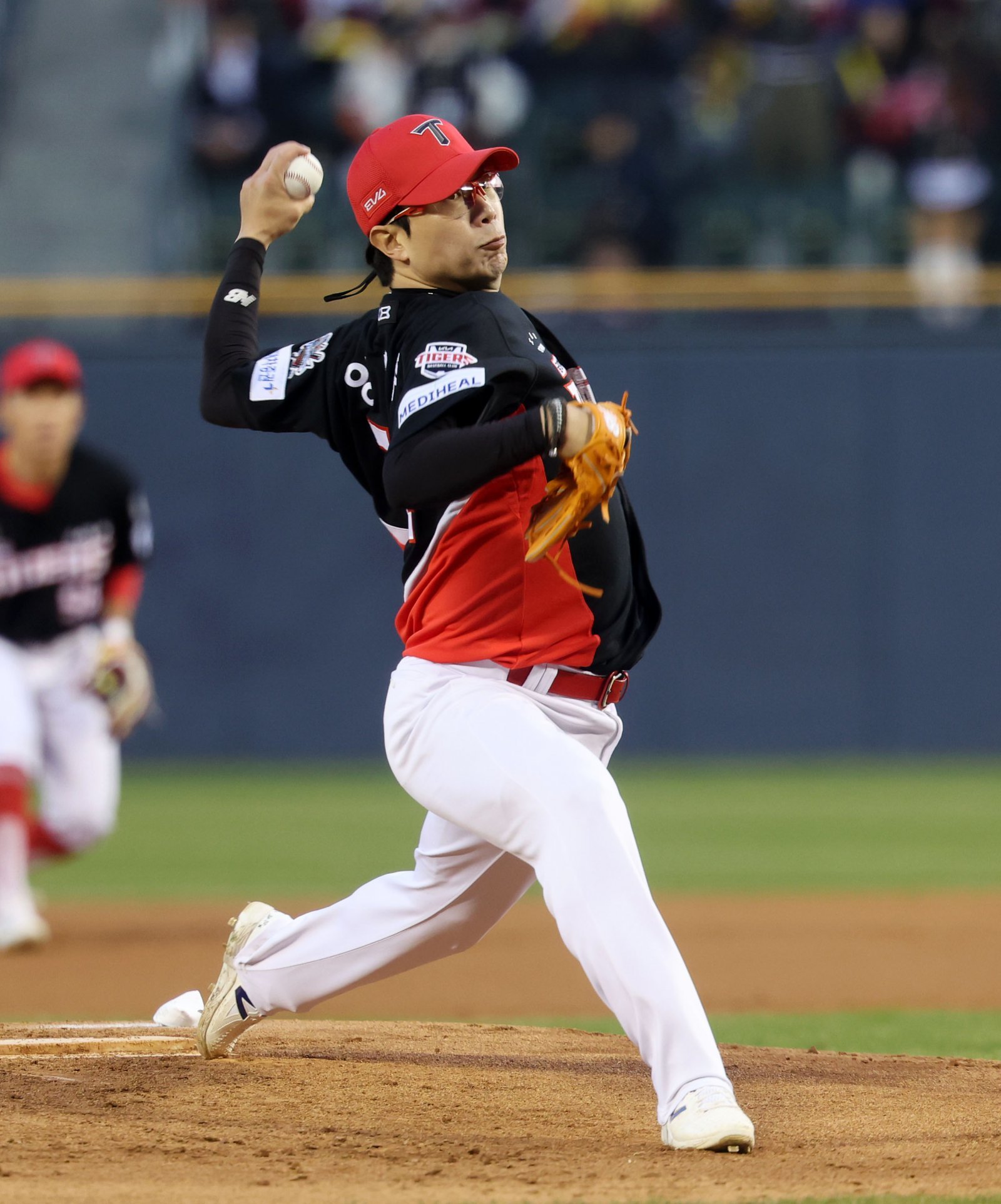 KIA 양현종이 올 시즌 개인 최소이닝인 2이닝만 소화하고 교체됐다. 뉴시스