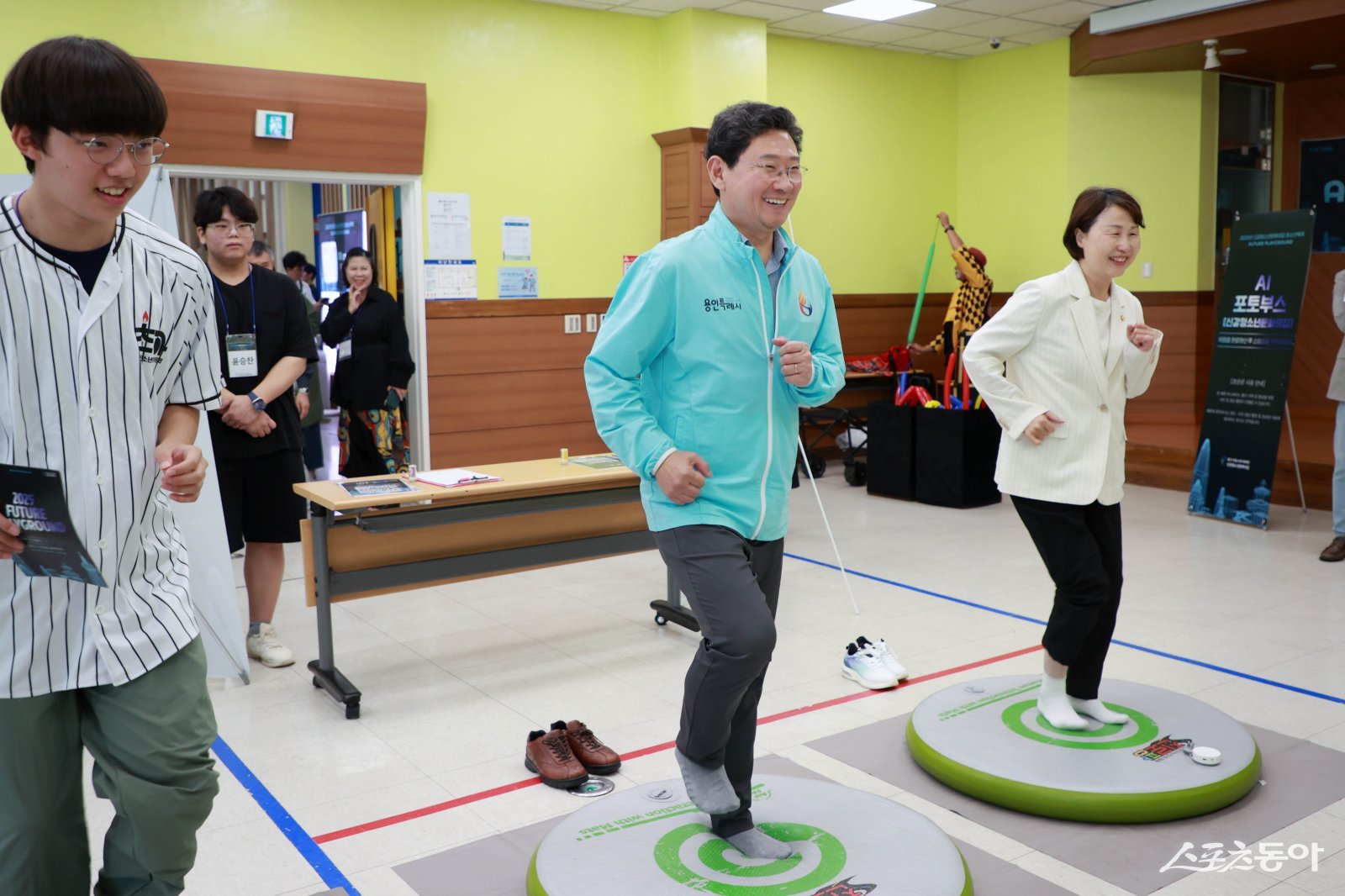 이상일 용인특례시장은 지난 13일 신갈청소년축제에 참석했다. 사진제공｜용인시
