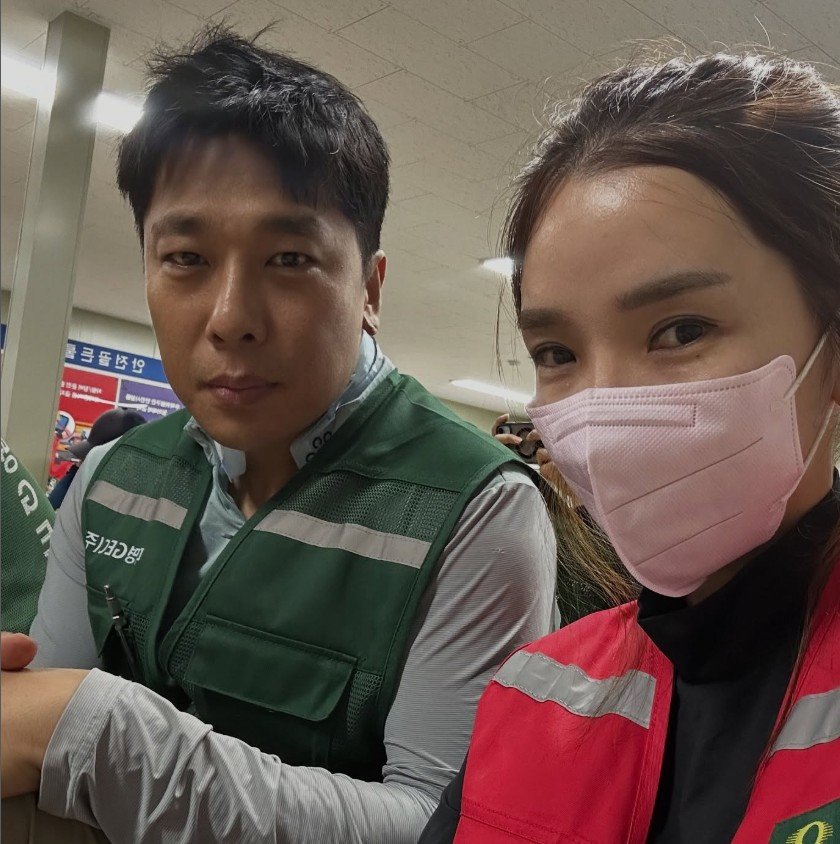 김동성-인민정. 사진=인민정 SNS