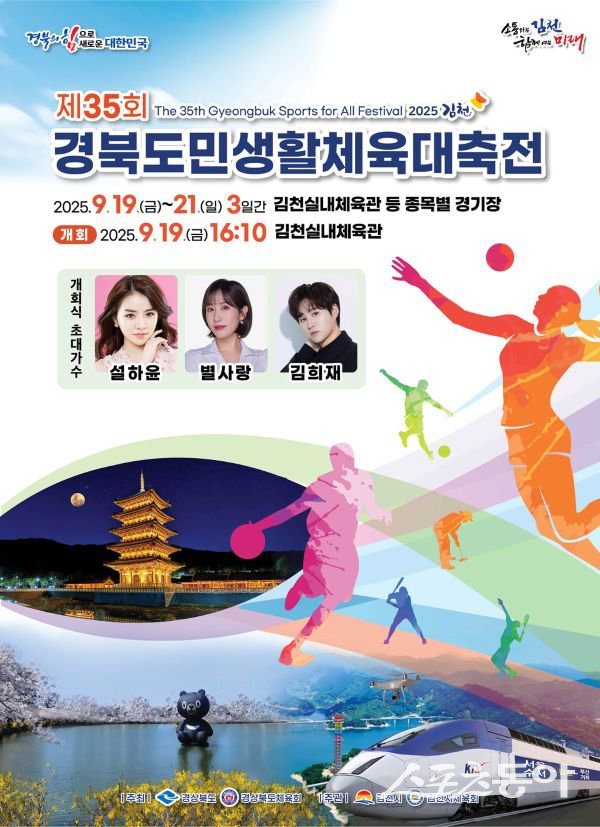 제35회 경북도민생활체육대축전 포스터. 사진제공ㅣ김천시