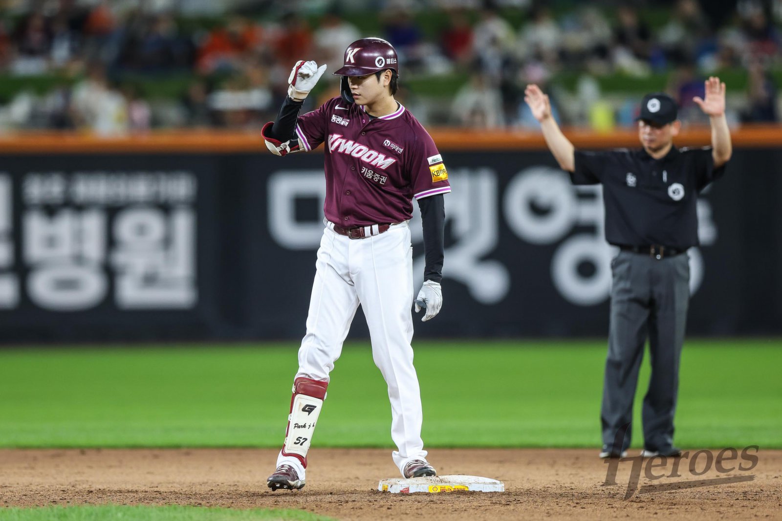 키움 박주홍은 파워 히팅보다 콘택트 능력에 초점을 맞추며 타격 페이스를 끌어올리고 있다. 사진제공｜키움 히어로즈