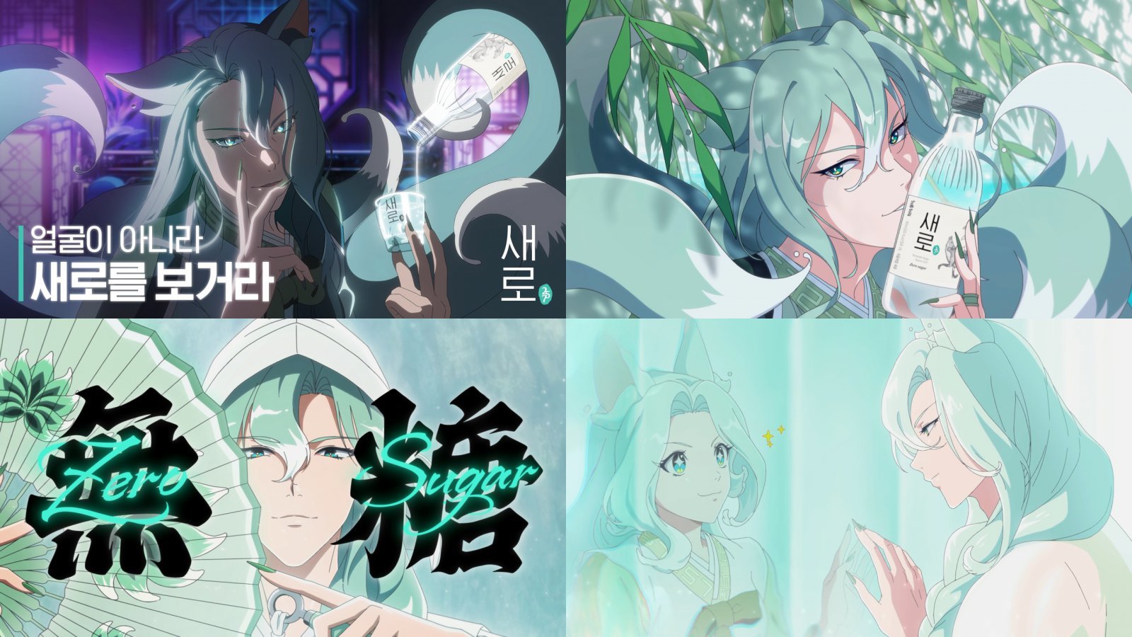 ‘새로구미’ 캐릭터를 활용한 애니메이션 콘텐츠. 사진제공｜롯데칠성음료