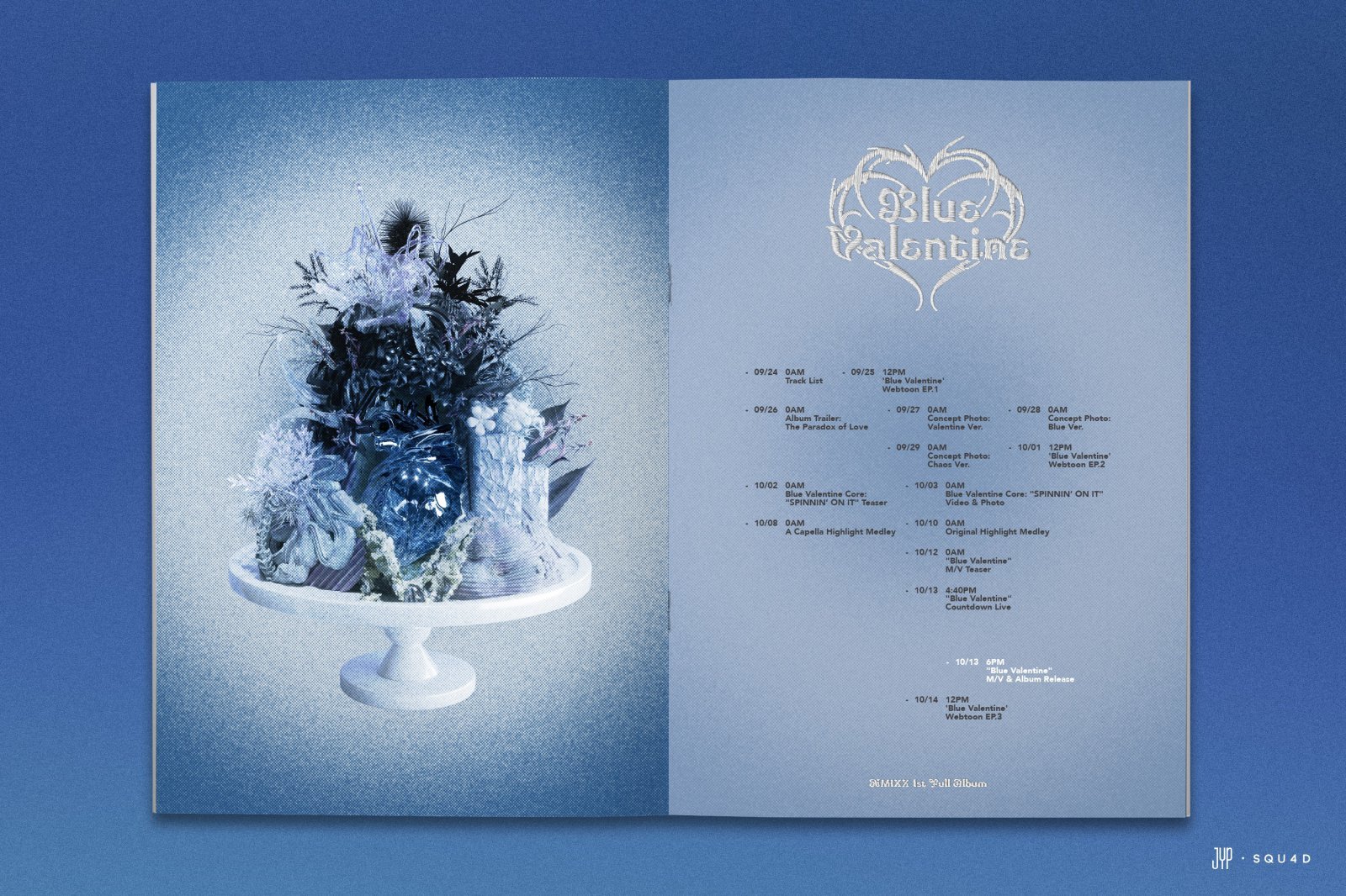 NMIXX가 오는 10월 13일 첫 정규 앨범 ‘Blue Valentine’을 발매를 앞두고 웹툰과 티저로 컴백 프로모션에 돌입다. 사진제공 | JYP 엔터테인먼트