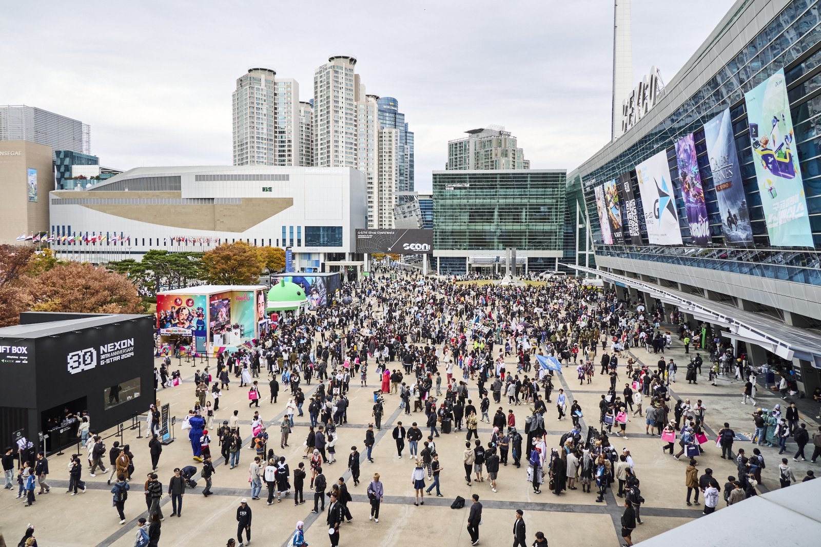  지난해 11월 지스타 행사가 열린 부산 벡스코 전경. 사진제공｜지스타조직위원회