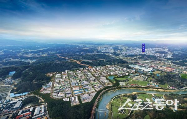 영주첨단베어링국가산단 항공조감도. 사진제공ㅣ영주시