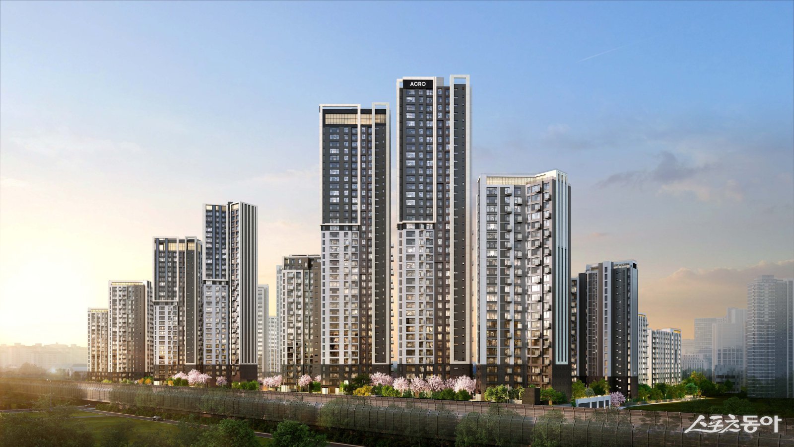 DL이앤씨가 서울 서초구 서초동 1333번지 일원에 ‘아크로 드 서초’를 10월 공급한다. 아크로 드 서초 투시도. 사진제공 |DL이앤씨