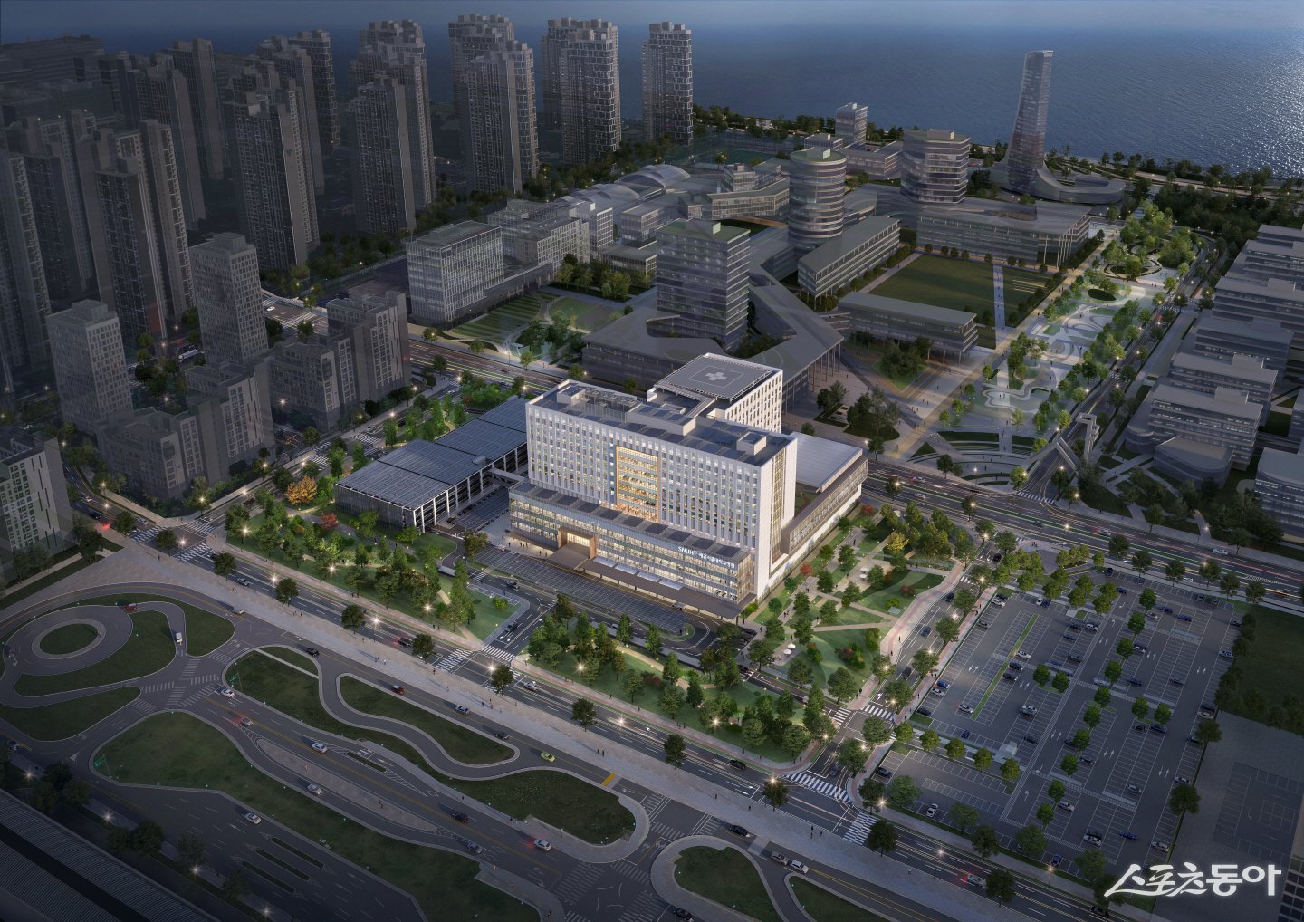 시흥시(시장 임병택)는 오는 9월 29일 오후 3시, 시흥 배곧동 서울대병원 건립부지(시흥시 배곧동 247-1)에서 ‘(가칭)시흥배곧서울대학교병원 건립공사 착공식’을 개최한다(조감도). 사진제공|시흥시